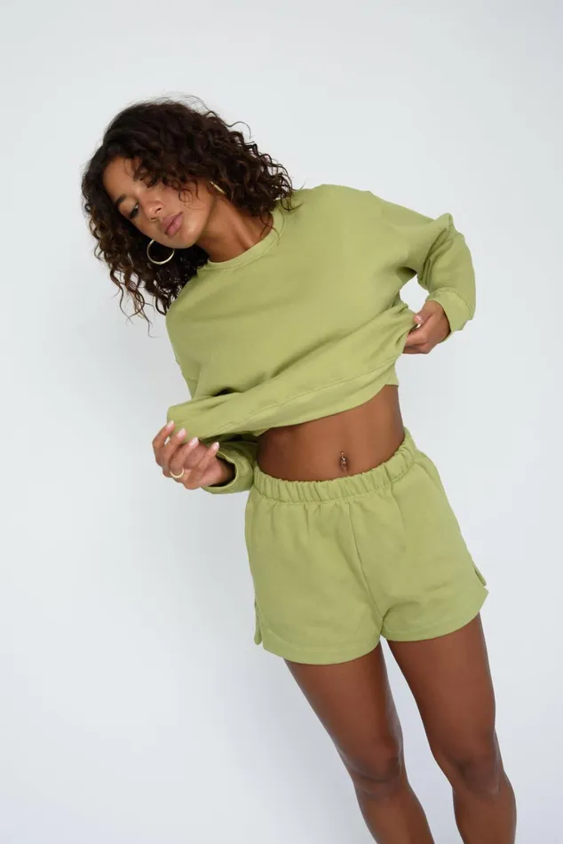 Skatie Sweats Ultralux Chris Crewneck Matcha 8211 Women
