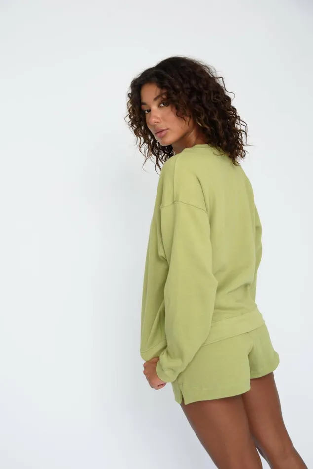 Skatie Sweats Ultralux Chris Crewneck Matcha 8211 Women