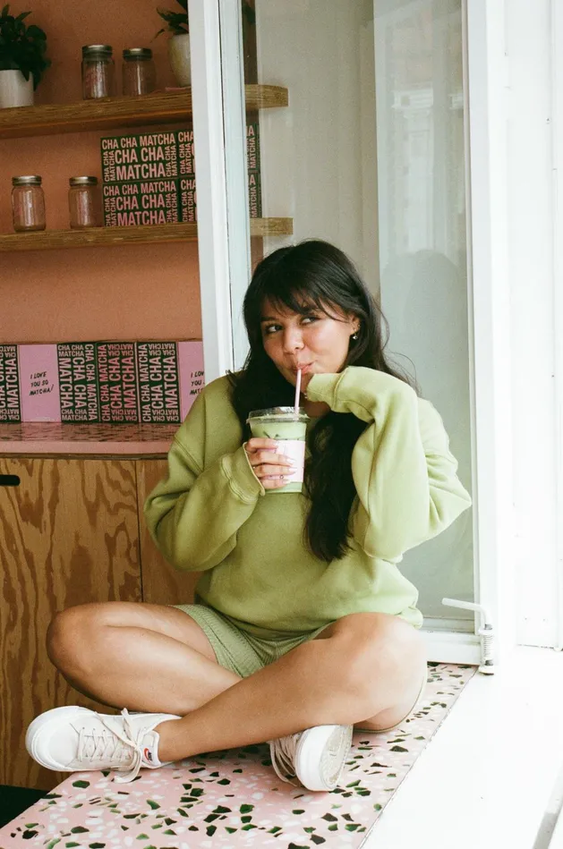 Skatie Sweats Ultralux Chris Crewneck Matcha 8211 Women