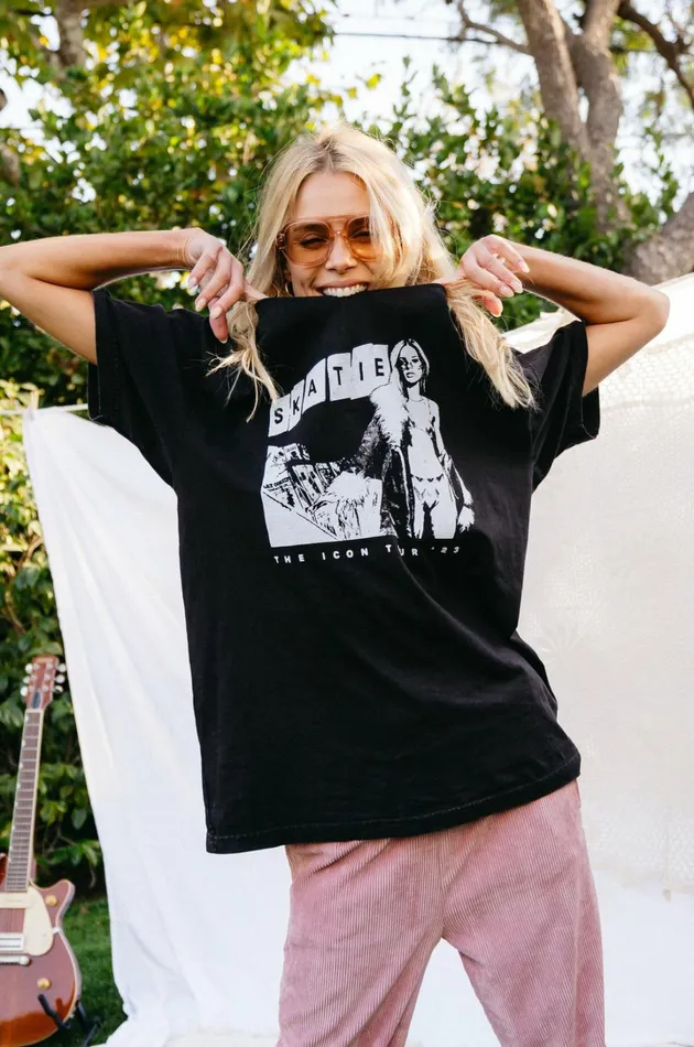 Skatie Tops Band Tee Black 8211 Women