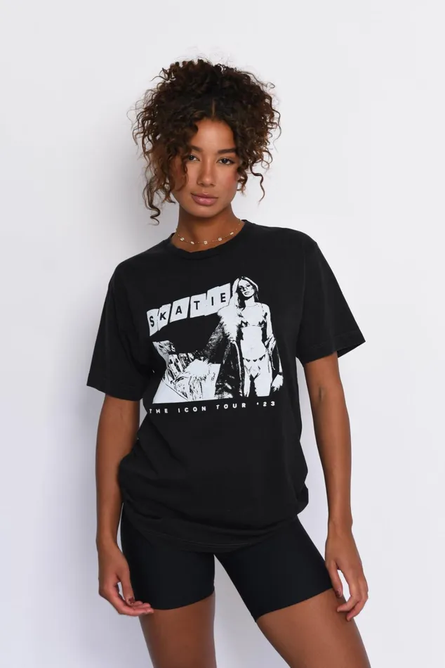 Skatie Tops Band Tee Black 8211 Women