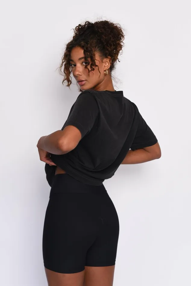 Skatie Tops Band Tee Black 8211 Women