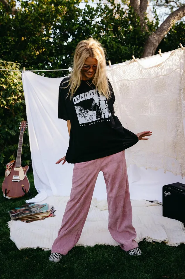 Skatie Tops Band Tee Black 8211 Women