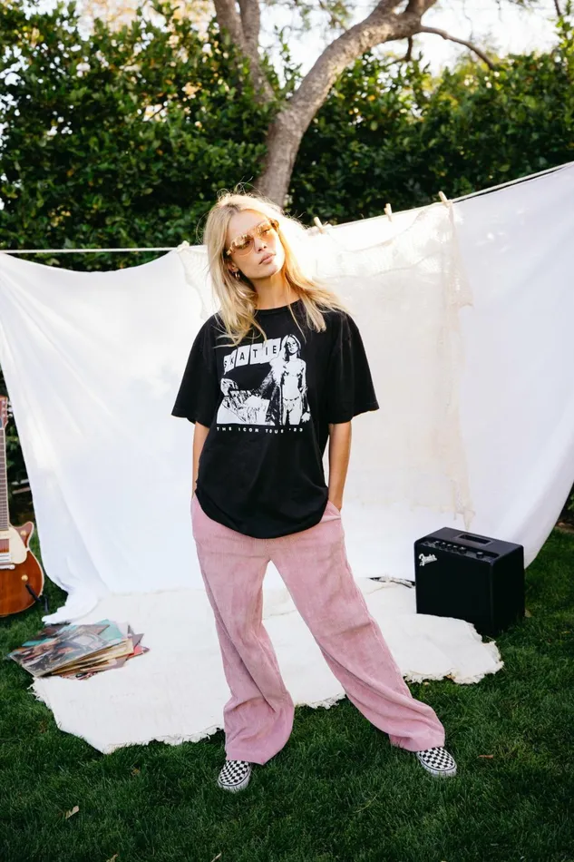 Skatie Tops Band Tee Black 8211 Women