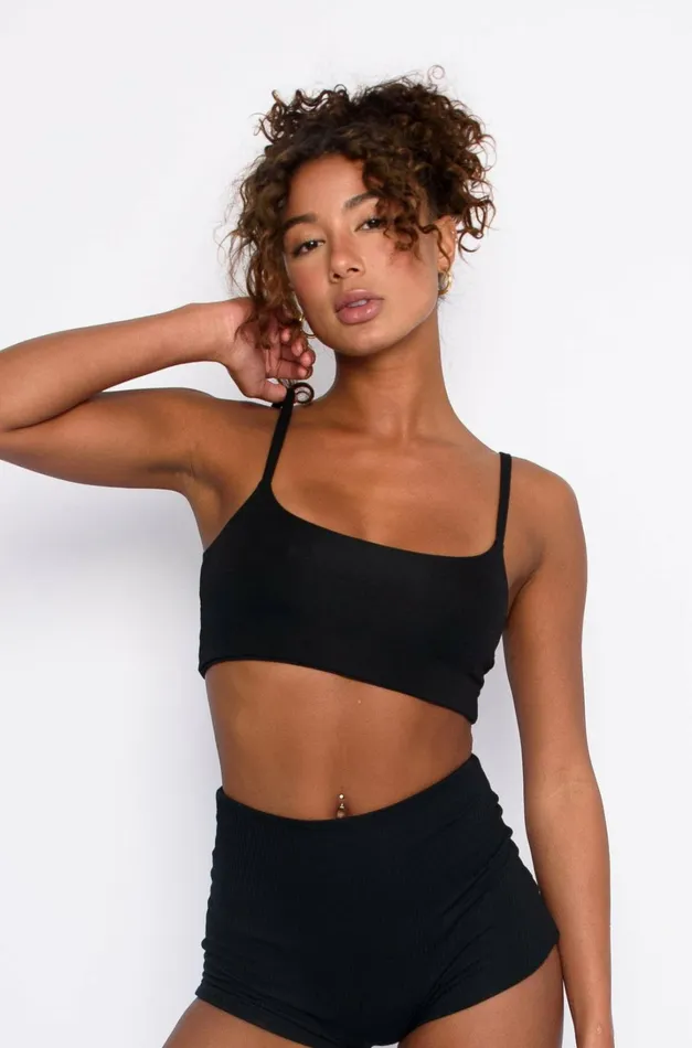 Skatie Tops Basic Tank Jersey Black 8211 Women