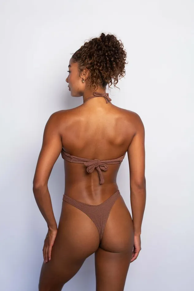 Skatie Tops Cher Bikini Top Mocha 8211 Women