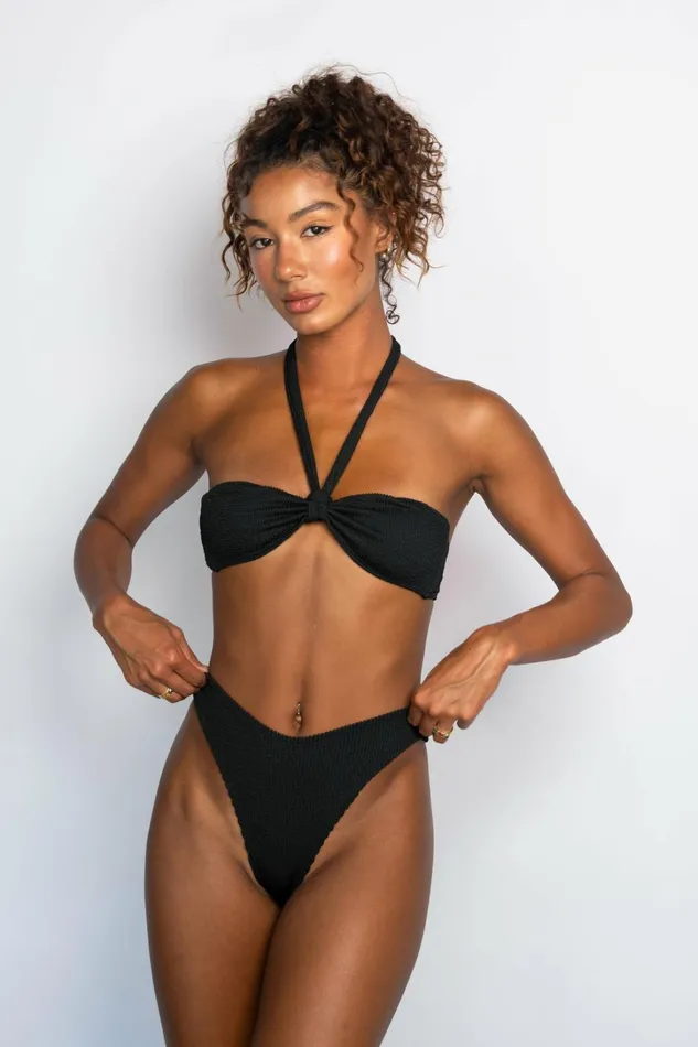 Skatie Tops Cher Bikini Top Onyx 8211 Women