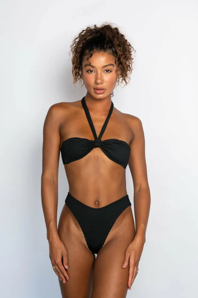 Skatie Tops Cher Bikini Top Onyx 8211 Women