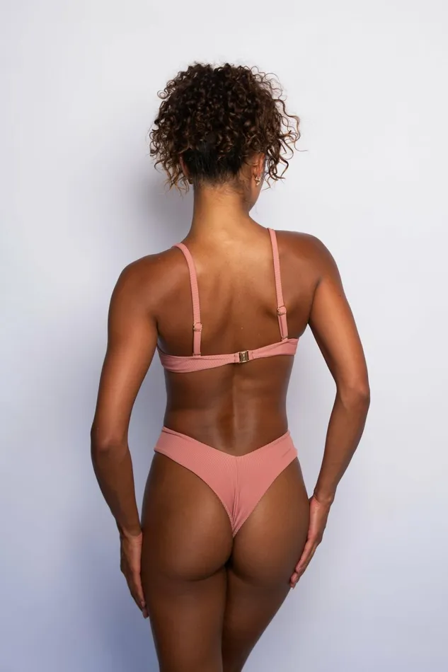 Skatie Tops Claire Bikini Top Rosette Classic Ribbed 8211 Women