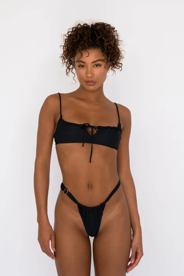 Skatie Tops Demi Bikini Top Black 8211 Women