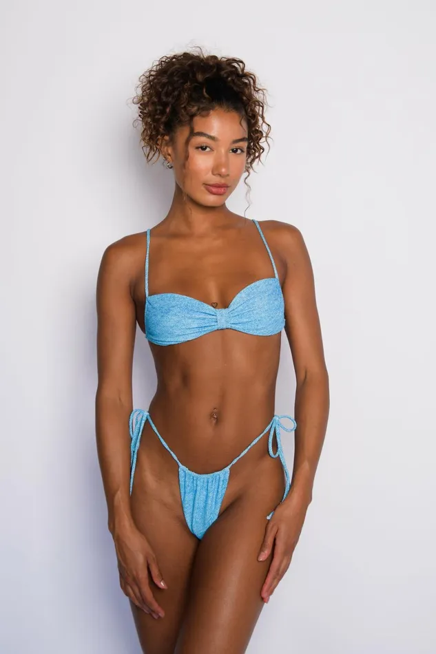 Skatie Tops Juliana Bikini Top Blue Jean 8211 Women