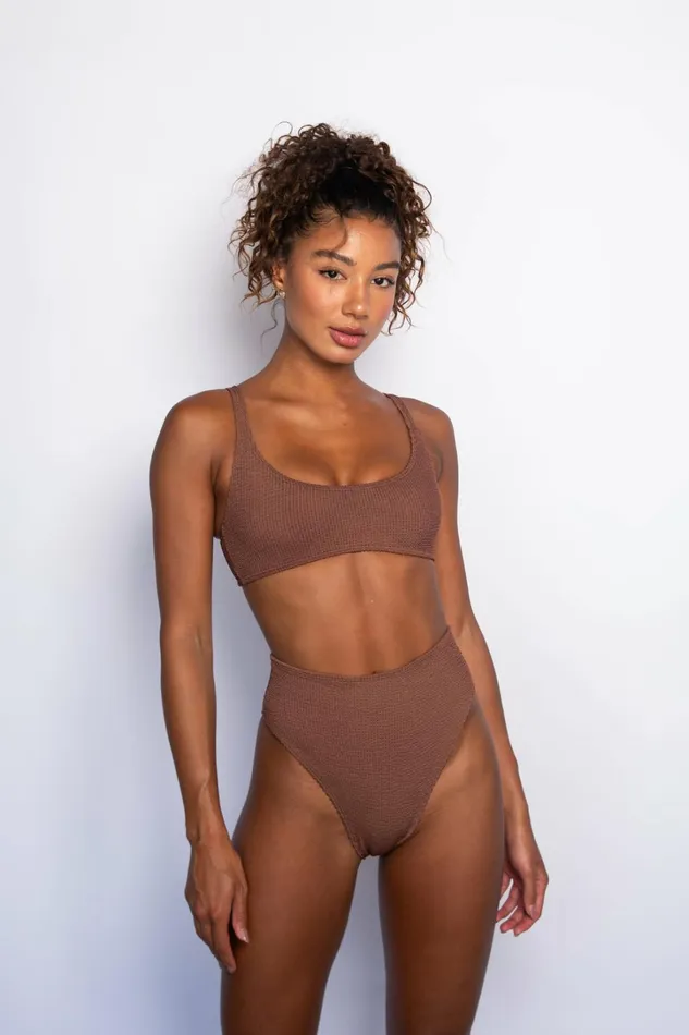 Skatie Tops Mya Bikini Top Mocha 8211 Women