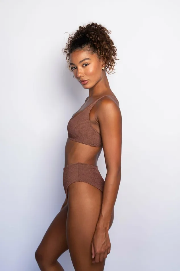 Skatie Tops Mya Bikini Top Mocha 8211 Women