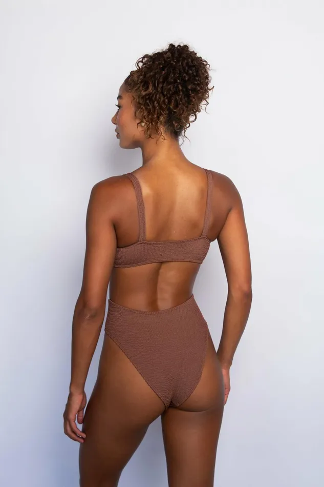 Skatie Tops Mya Bikini Top Mocha 8211 Women