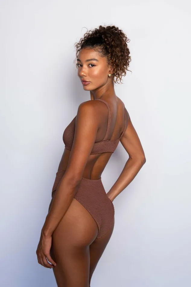 Skatie Tops Mya Bikini Top Mocha 8211 Women