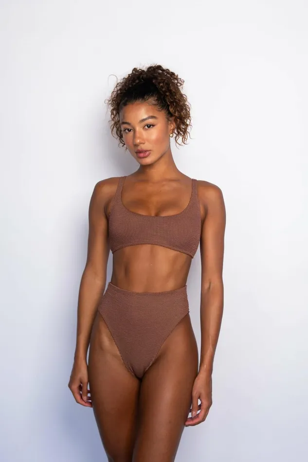 Skatie Tops Mya Bikini Top Mocha 8211 Women
