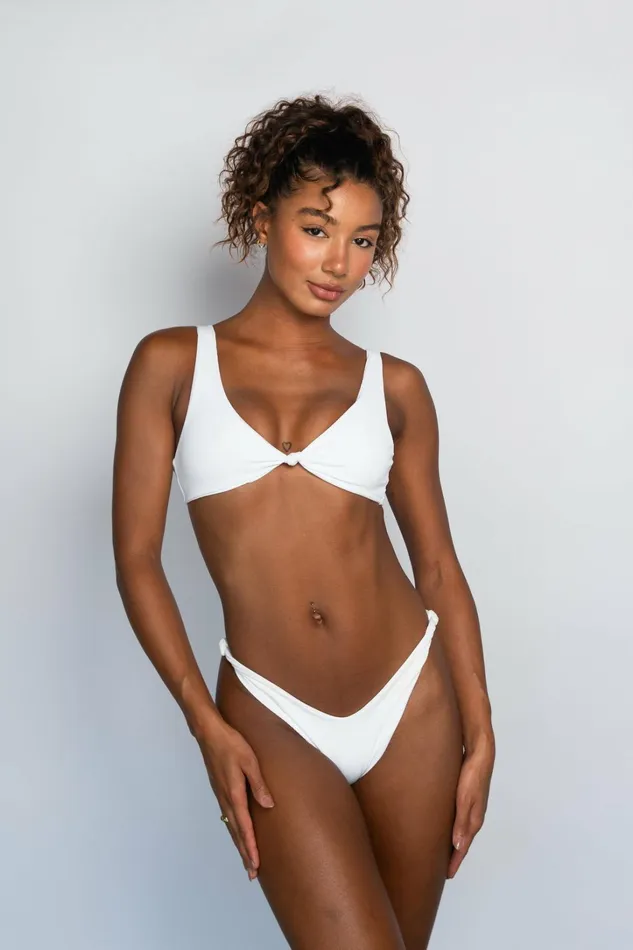 Skatie Tops Penny Bikini Top White 8211 Women