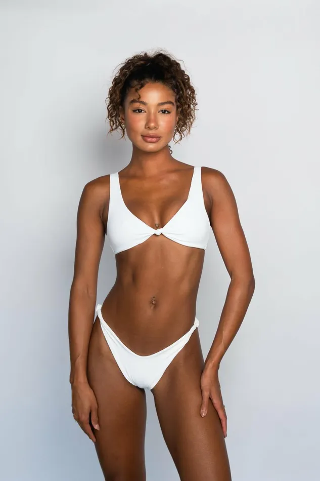 Skatie Tops Penny Bikini Top White 8211 Women