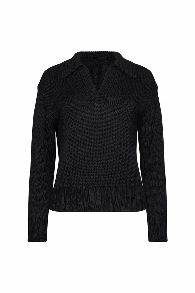 Skatie Tops Preppy Sweater Black 8211 Women