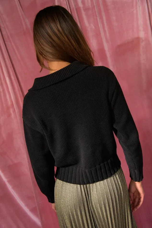 Skatie Tops Preppy Sweater Black 8211 Women