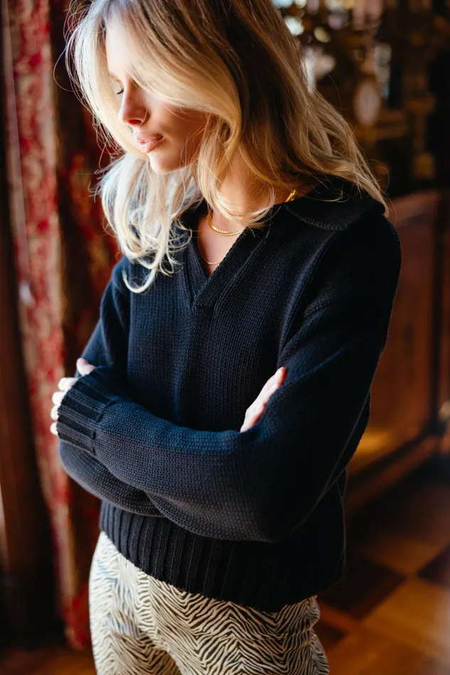 Skatie Tops Preppy Sweater Black 8211 Women