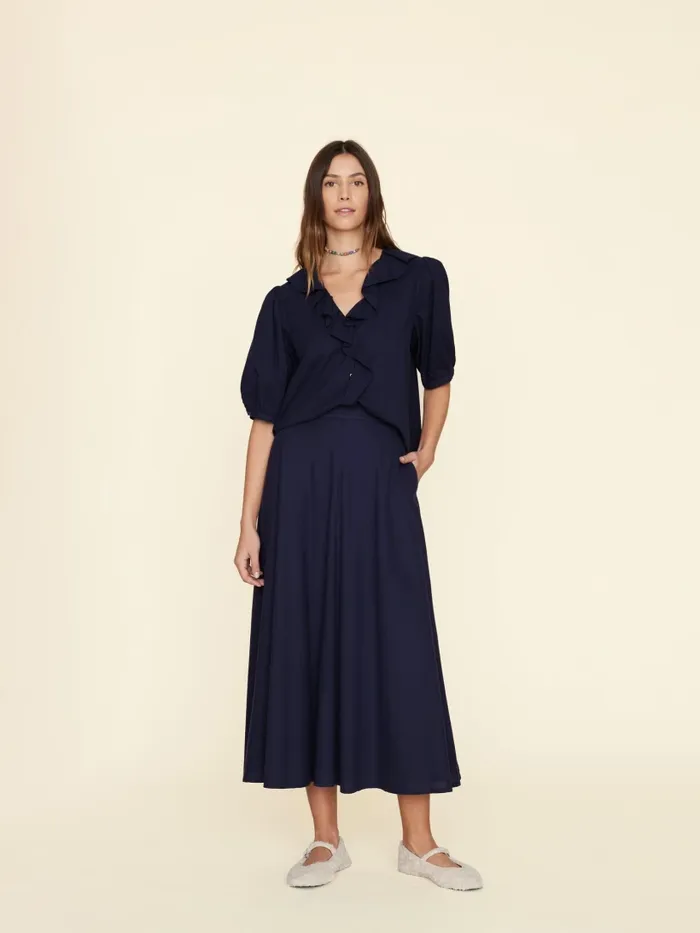 Skirts Women Navy Stela Skirt XRENA Skirts Women Navy Stela Skirt XRENA