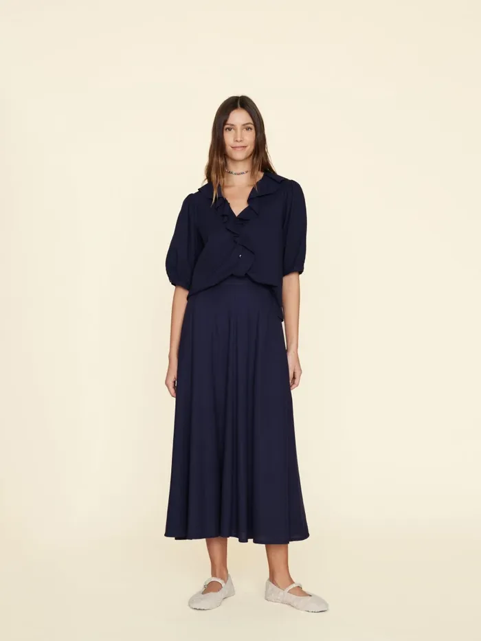Skirts Women Navy Stela Skirt XRENA Skirts Women Navy Stela Skirt XRENA