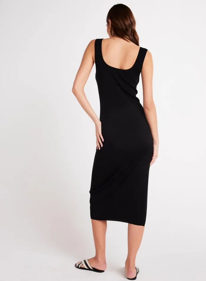 Sleeveless Midi Linen Jersey Dress 8211 Black Women Bella Dahl Midi Dresses Sleeveless Midi Linen Jersey Dress 8211 Black Women Bella Dahl Midi Dresses