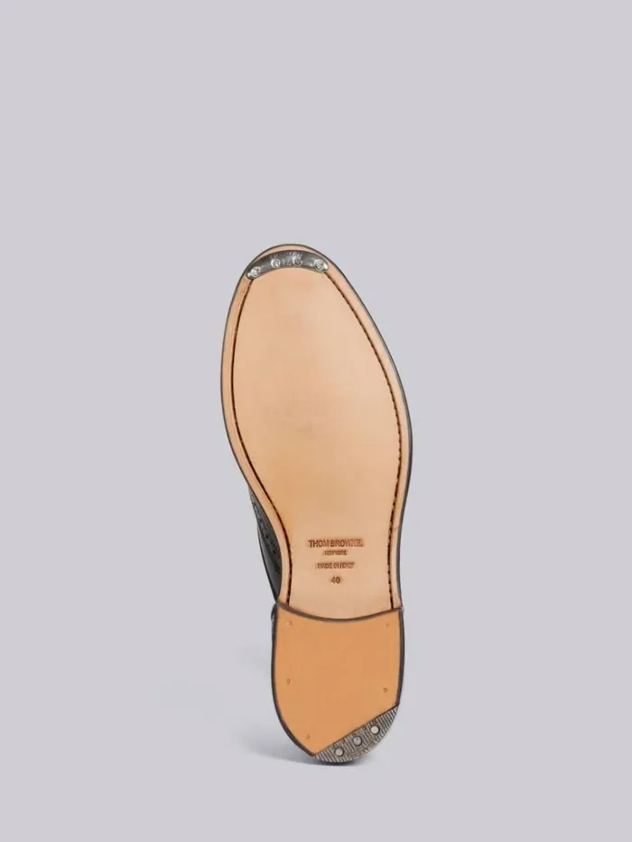 Slipon Brogue Shoes Black Women Thom Browne Brogues and Loafers