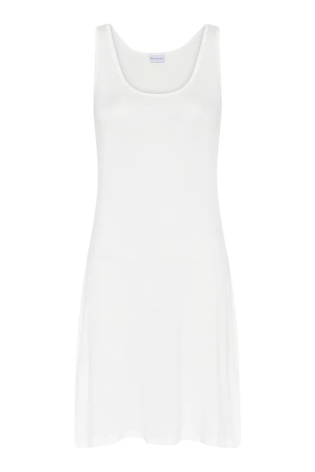SLIP TANK DRESS 16015 010 White 010 Women IN FRONT DRESSES