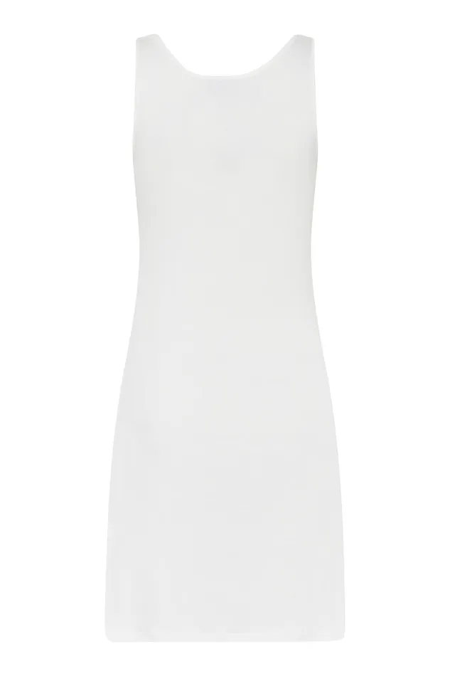 SLIP TANK DRESS 16015 010 White 010 Women IN FRONT DRESSES