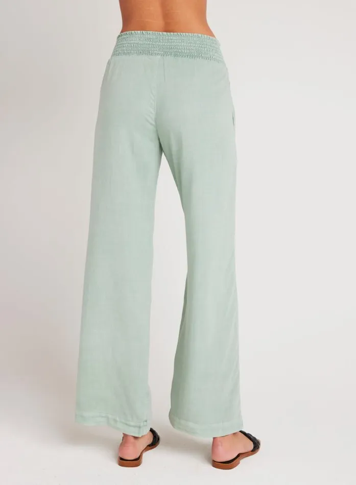 Smocked Waist Wide Leg 8211 Oasis Green Women Bella Dahl Pants