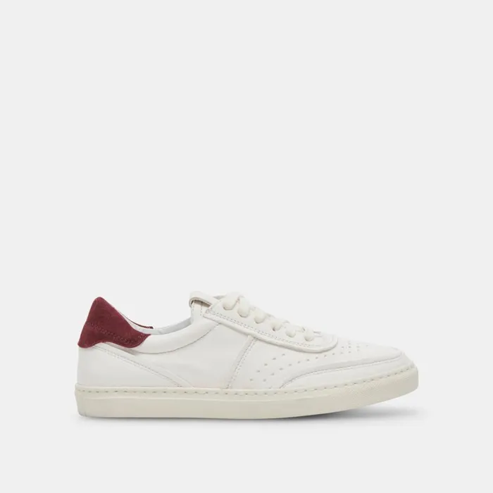 Sneakers Women Dolce Vita Boden Sneakers White Maroon Leather