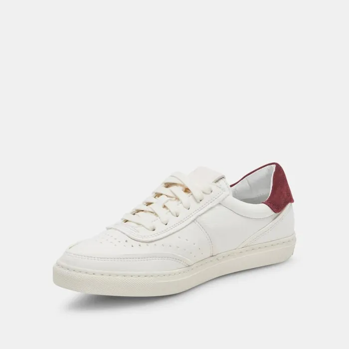 Sneakers Women Dolce Vita Boden Sneakers White Maroon Leather