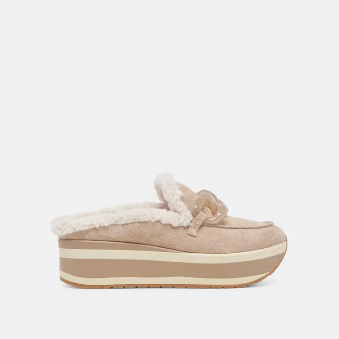 Sneakers Women Dolce Vita Jamey Plush Sneakers Taupe Suede