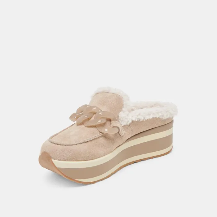 Sneakers Women Dolce Vita Jamey Plush Sneakers Taupe Suede