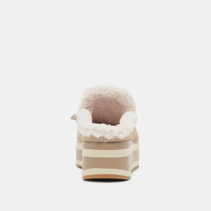Sneakers Women Dolce Vita Jamey Plush Sneakers Taupe Suede