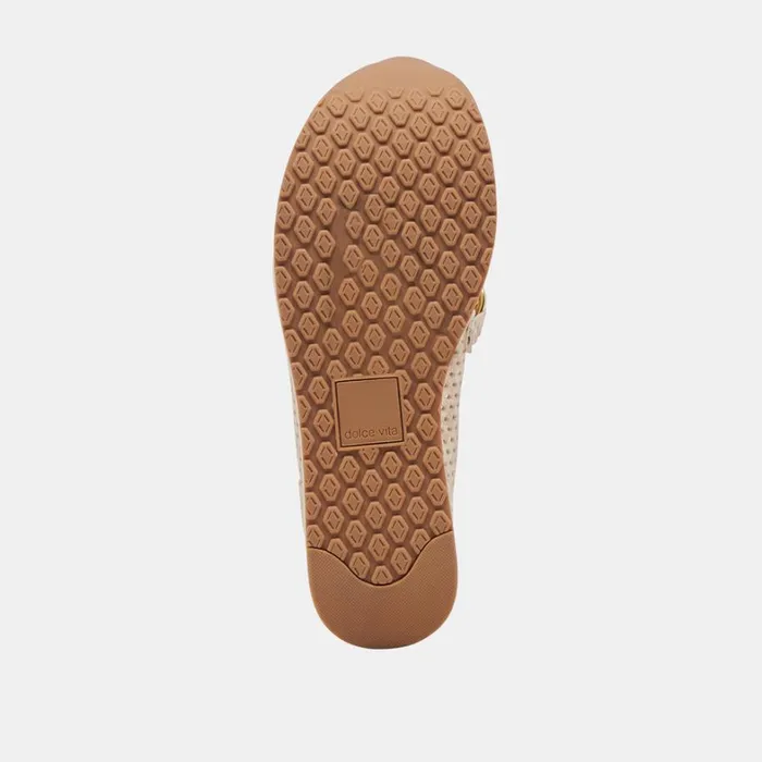 Sneakers Women Dolce Vita Jhenee Perforated Sneakers Light Gold Nubuck