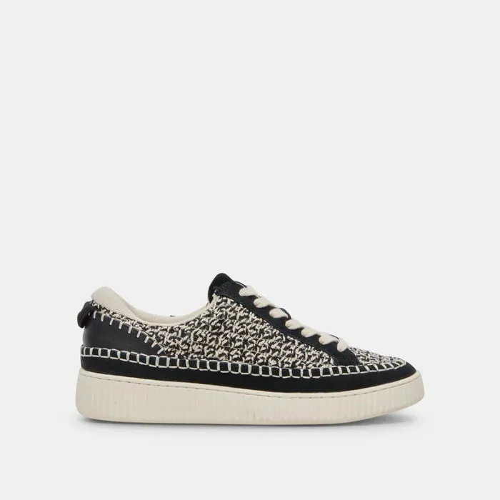 Sneakers Women Dolce Vita Nicona Sneakers White Black Knit