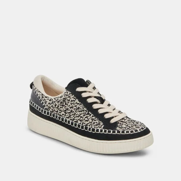 Sneakers Women Dolce Vita Nicona Sneakers White Black Knit
