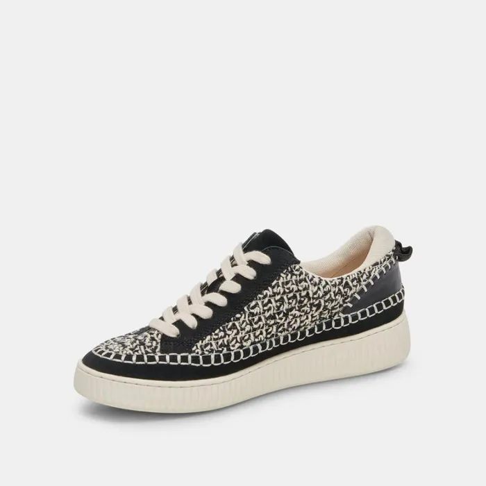 Sneakers Women Dolce Vita Nicona Sneakers White Black Knit