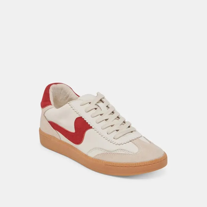 Sneakers Women Dolce Vita Notice Sneakers White Red Leather