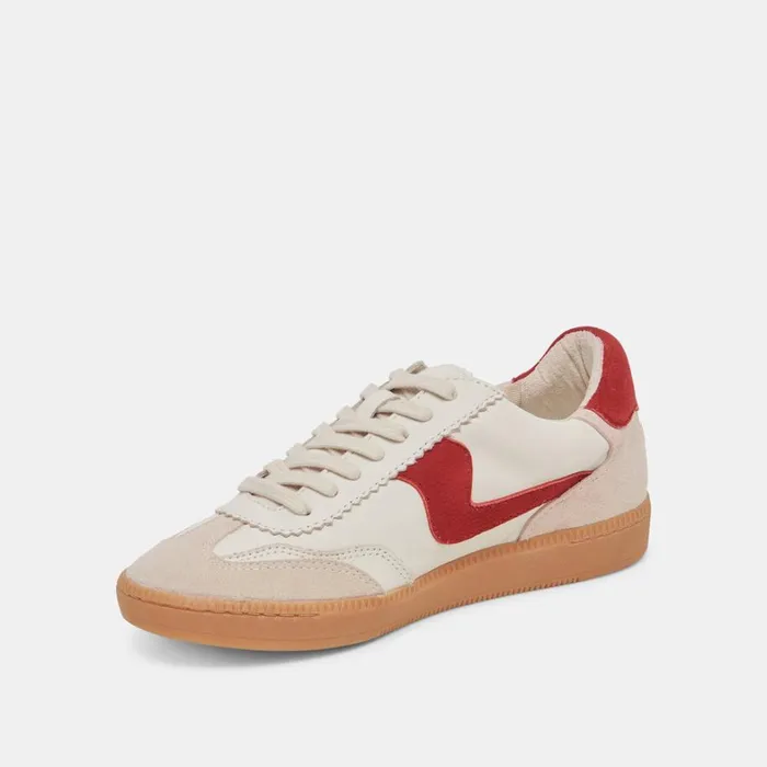 Sneakers Women Dolce Vita Notice Sneakers White Red Leather