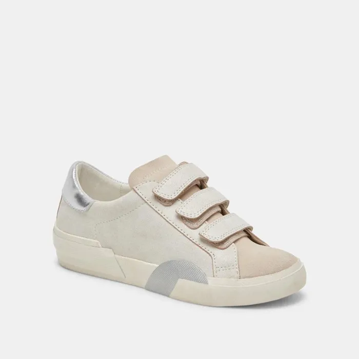 Sneakers Women Dolce Vita Zabor Sneakers Off White Distressed Leather