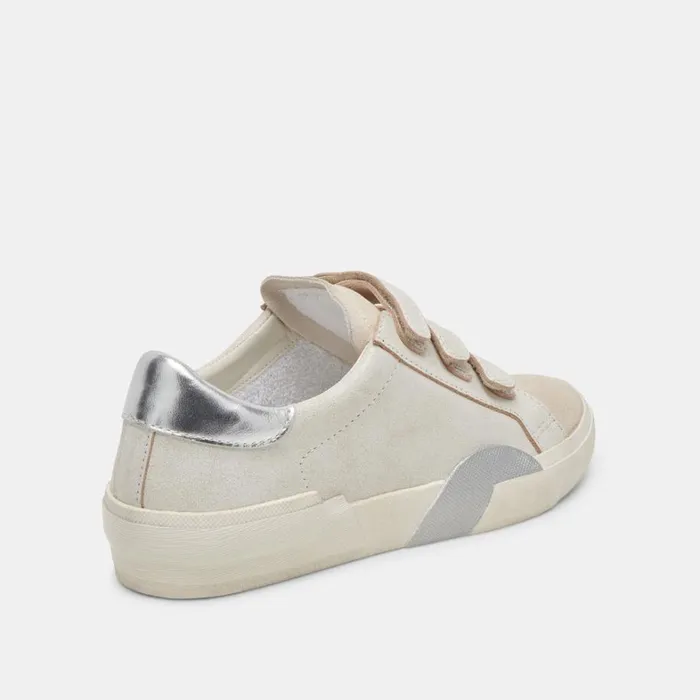 Sneakers Women Dolce Vita Zabor Sneakers Off White Distressed Leather