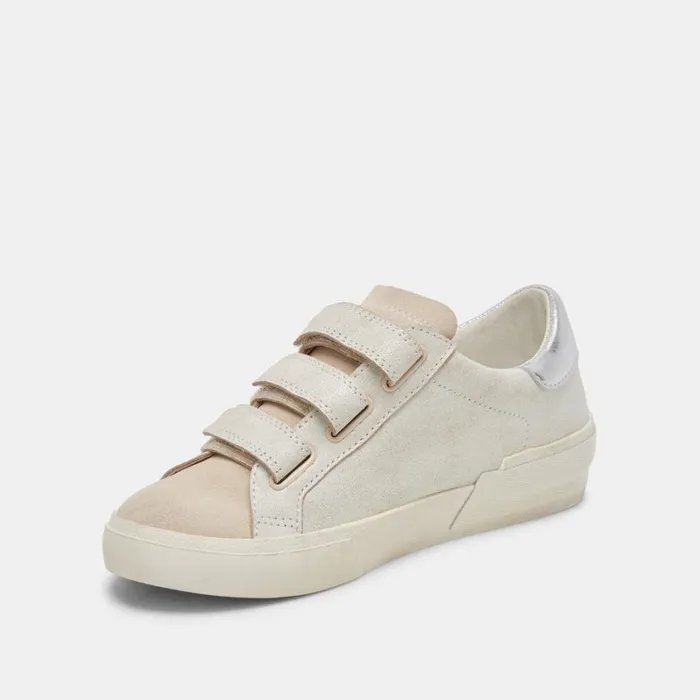 Sneakers Women Dolce Vita Zabor Sneakers Off White Distressed Leather