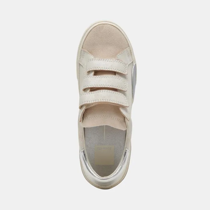 Sneakers Women Dolce Vita Zabor Sneakers Off White Distressed Leather