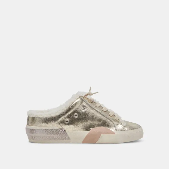 Sneakers Women Dolce Vita Zantel Sneakers Platinum Distressed Leather