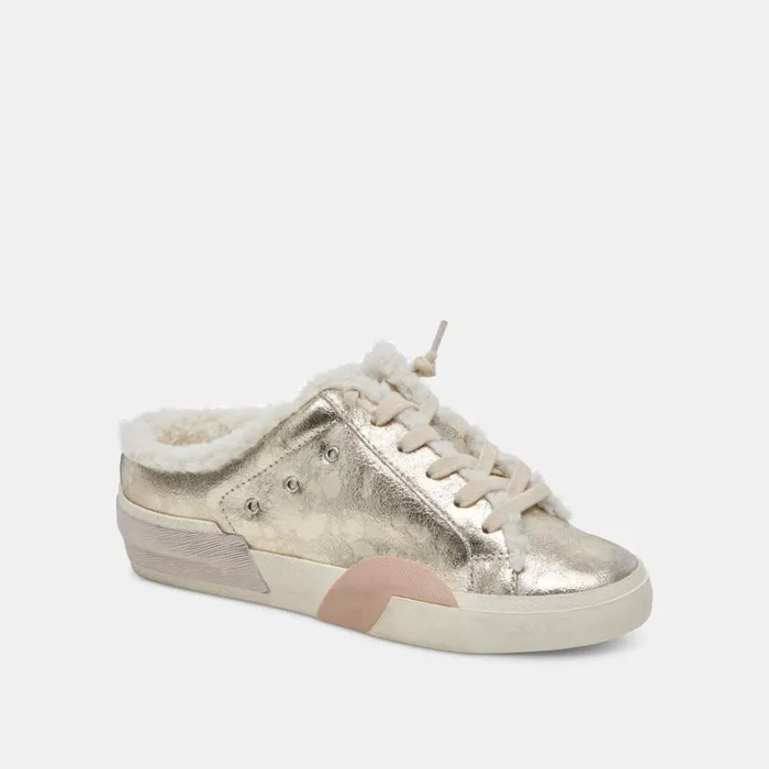 Sneakers Women Dolce Vita Zantel Sneakers Platinum Distressed Leather