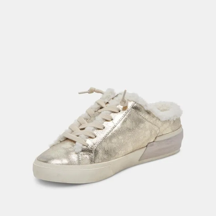 Sneakers Women Dolce Vita Zantel Sneakers Platinum Distressed Leather
